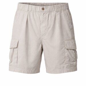 Tommy Bahama Relax Cargo Shorts Mens L Beige Cotton Elastic Waist Casual